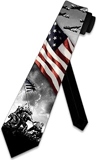 Three Rooker Flag Ties Mens World War II Patriotic Necktie