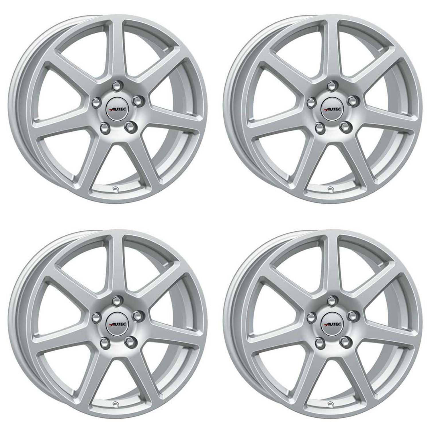4x Llantas AUTEC TALLIN ECE 7.5x18 ET46 5x100 Brillantsilber