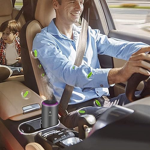 Miniatura 6 de KouRy Humidificador ultrasónico de niebla fría portátil, mini humidificador de aire USB para automóvil, viajes, oficina, dormitorio de bebé, hogar,