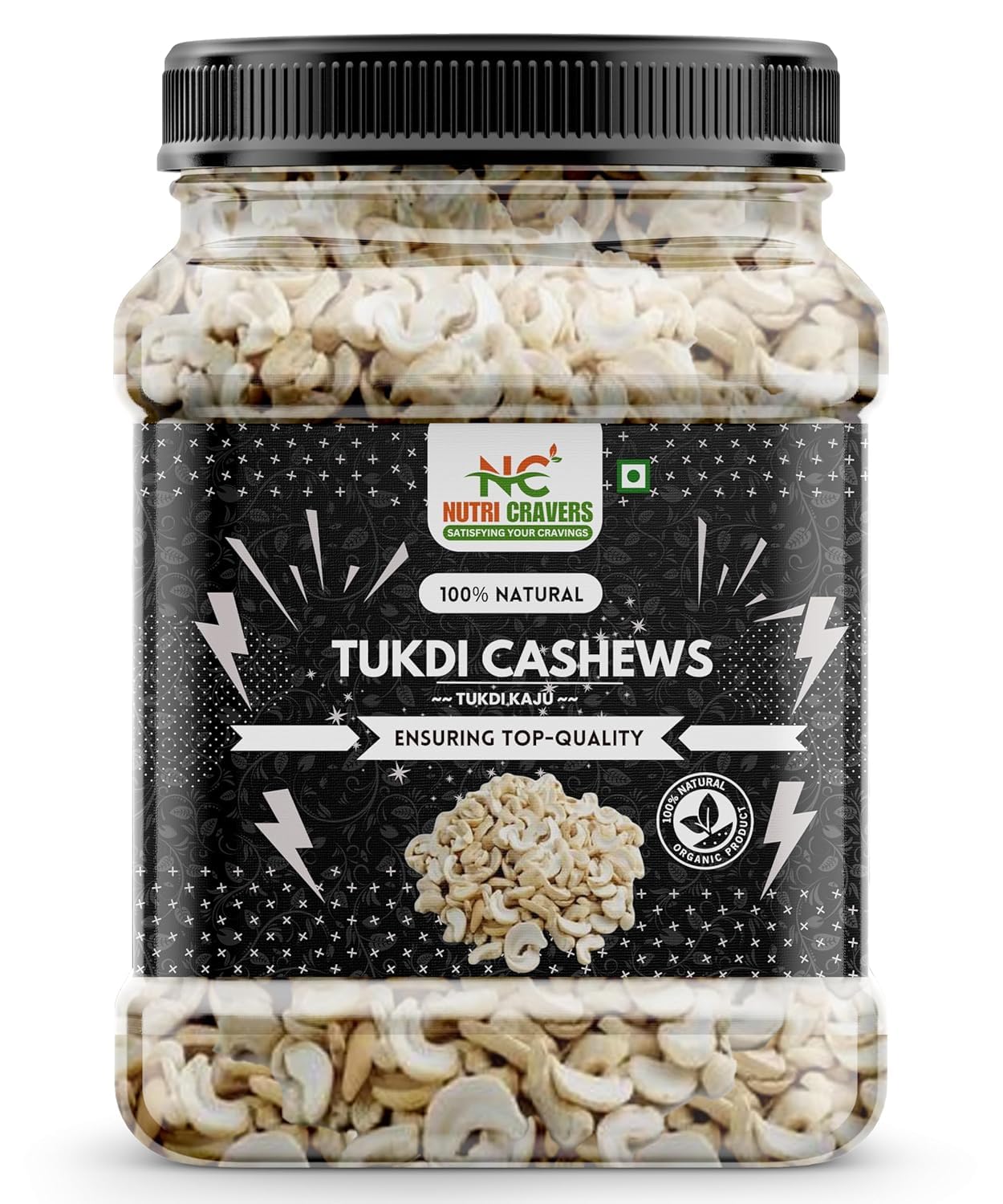 Nutri Cravers Tukdi Cashew - Split Cashew Nuts | Protein-Rich, Healthy Snack | Jar Pack (1000) (B0D8GY2F3R) Amazon Price History, Amazon Price Tracker
