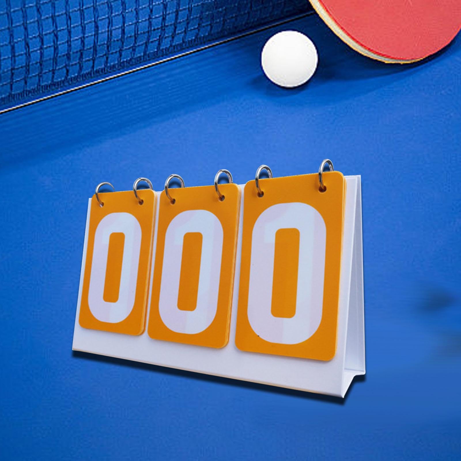 kowaku Score Counter Flip Score Board Lightweight Team Games Score Flipper Scoreboard Flipper for Football Basketball Tennis Ball, Yellow