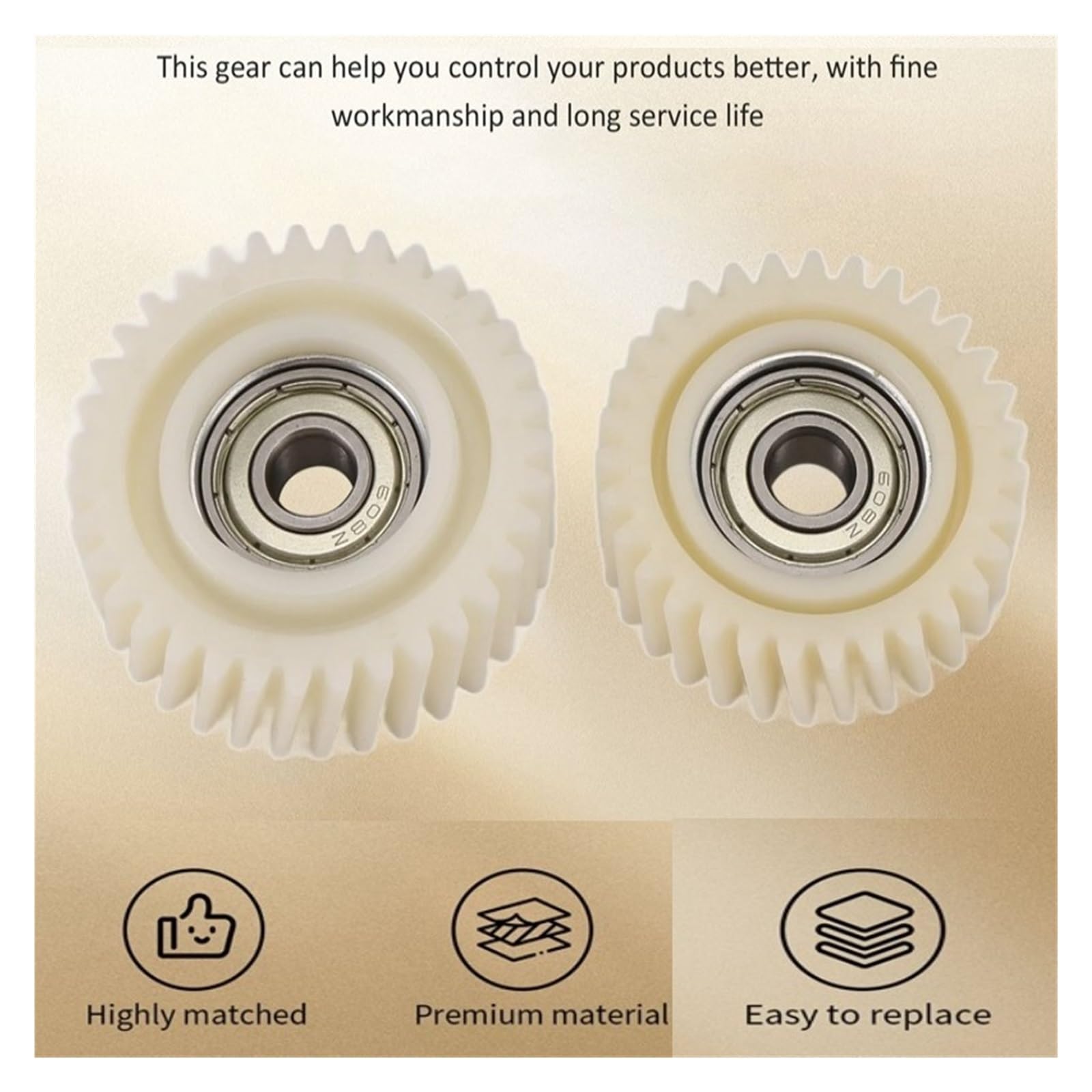 E Bike Motor Gears - 35T Helical Nylon Gears -3 E Bike Motor Gears - 35T Helical Nylon Gears -3