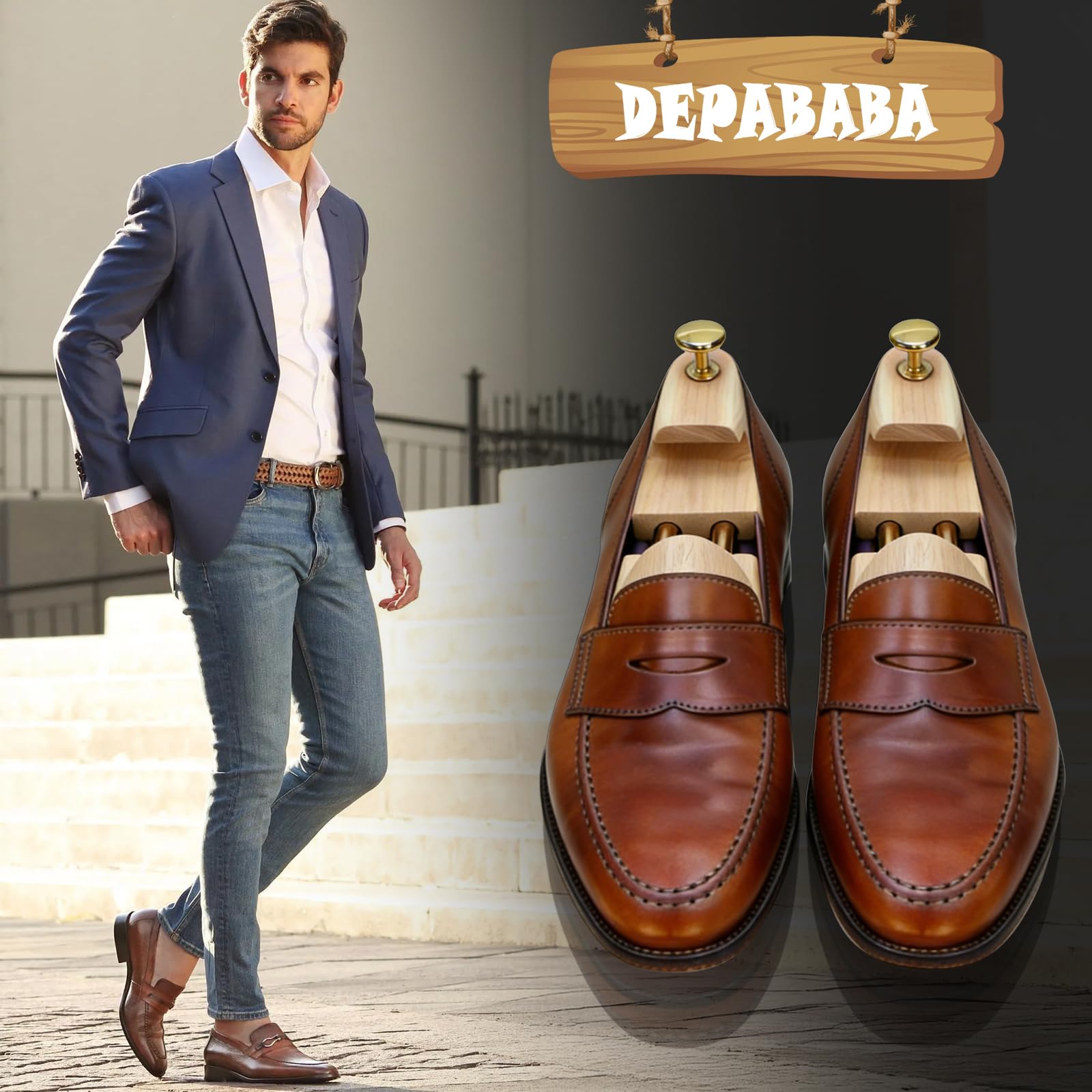 Árboles de cedro para zapatos para hombre, madera, tubo doble, paquete de 2, tallas 7-14, De madera, XL(Fits Shoe Size 12-14) | Construcción de madera de cedro rojo, camilla de calzado, ideal para tenis, botas y zapatos de vestir, casual