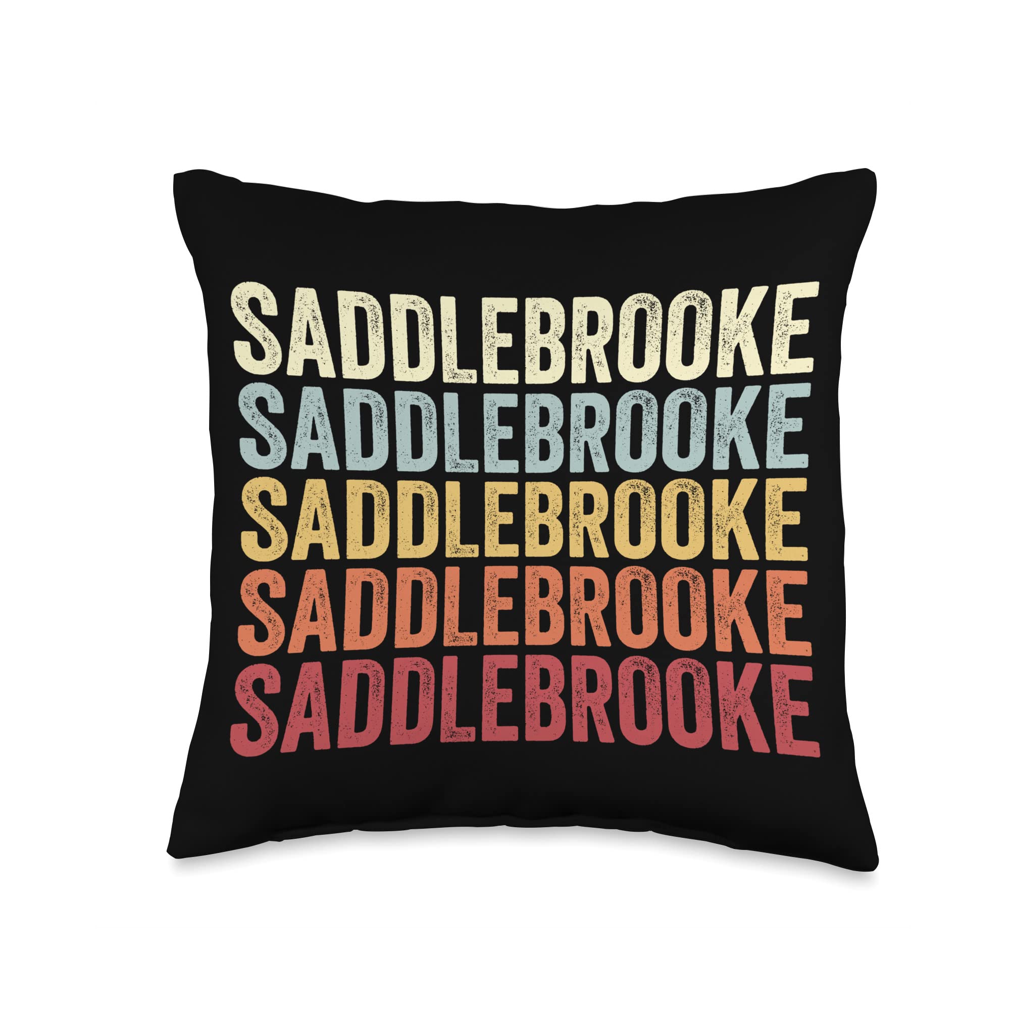 Saddlebrooke Arizona Saddlebrooke AZ Retro Vintage Text Throw Pillow, 16x16, Multicolor