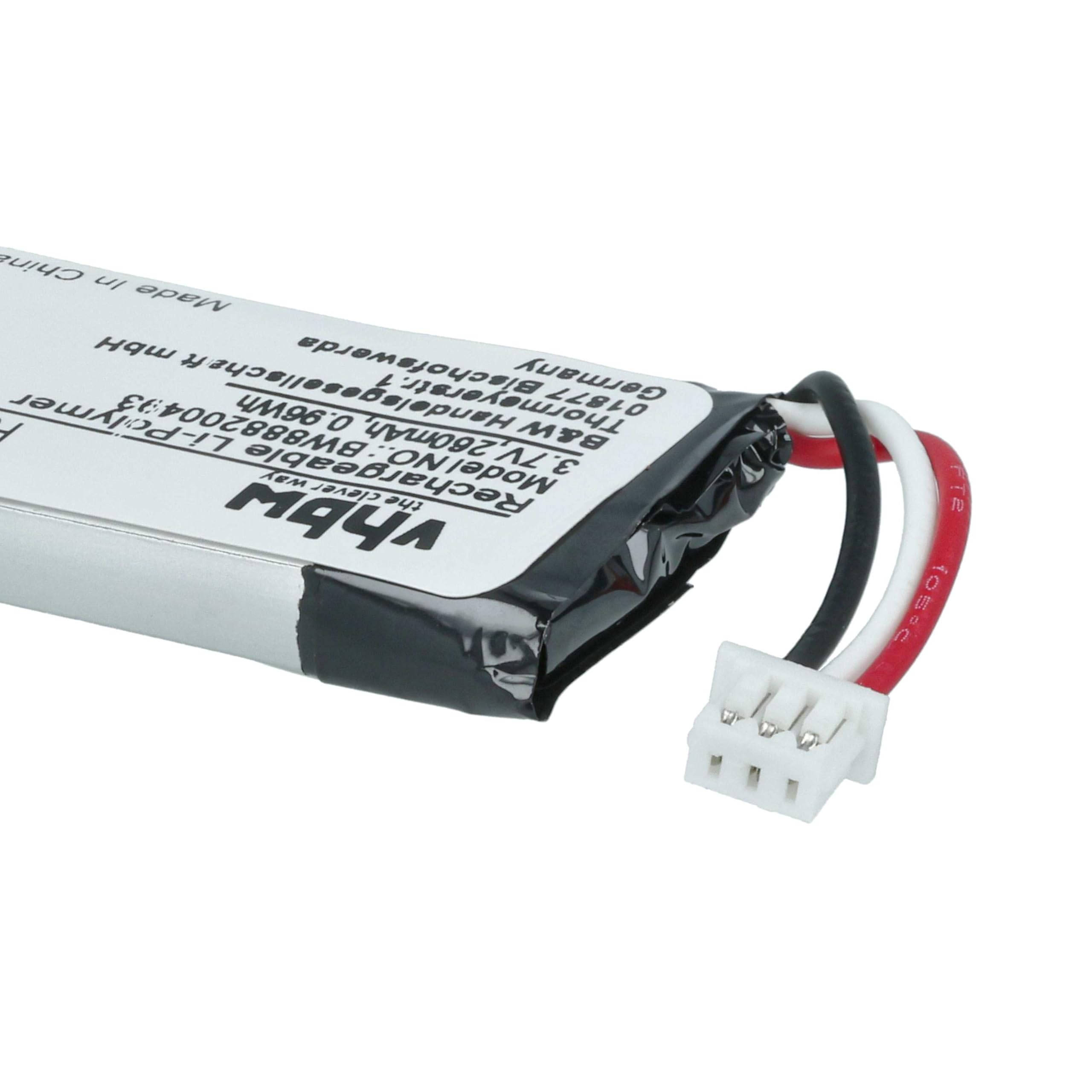 Batteria Vhbw Per Cuffie Sennheiser DW Pro 30, Pro1, Pro2 – 180mAh, 3,7V, Li-Ion (504374, BATT-03) - 4