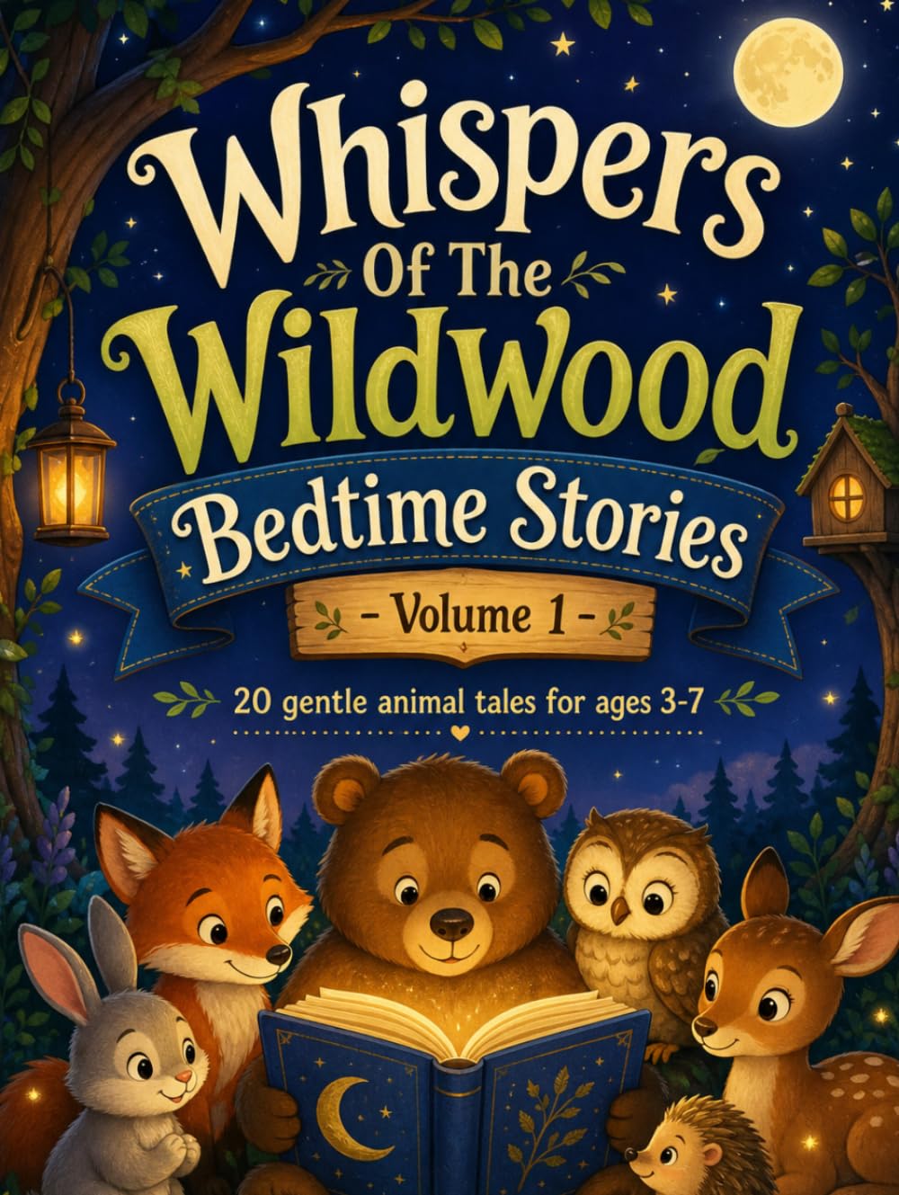 Whispers Of The Wildwood Bedtime Stories - Volume 1: 20 Gentle Animal Tales for ages 3-7