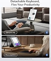 Husă cu tastatură ESR pentru iPad Pro 13 M4 2024 / M5 2025, magnetică, detașabilă, trackpad mare, iluminare fundal, gri închis, seria Shift 4
