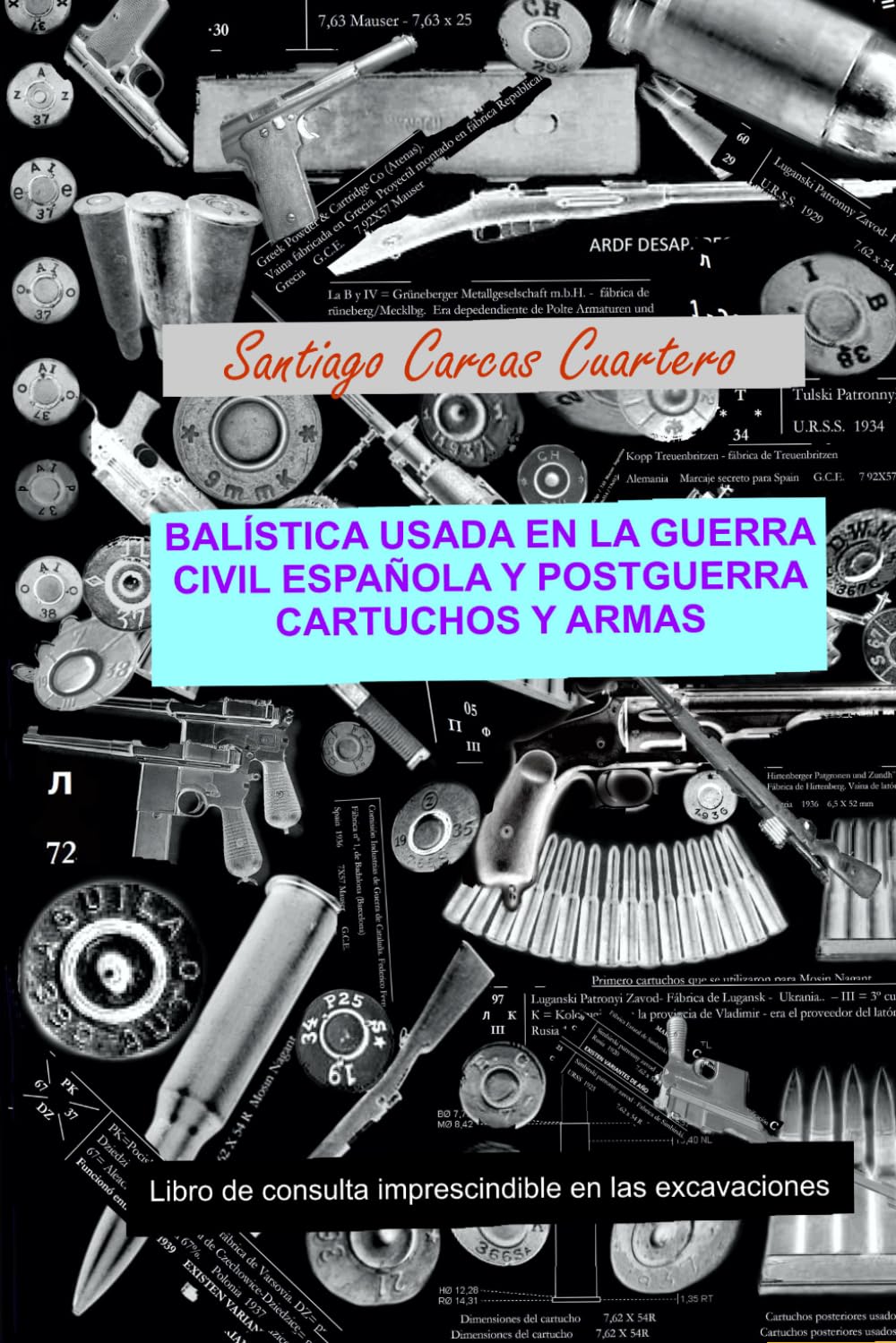 BALÍSTICA USADA EN LA GUERRA CIVIL ESPAÑOLA Y POSTGUERRA CARTUCHOS Y ARMAS