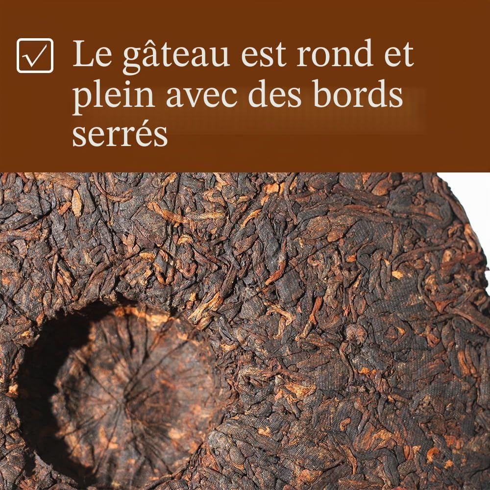 LWXLJMJZC-Thé Puer mûr du Yunnan Pu-erh Fermenté (cook) Puer Noir chinois 357g (150 Tasses)