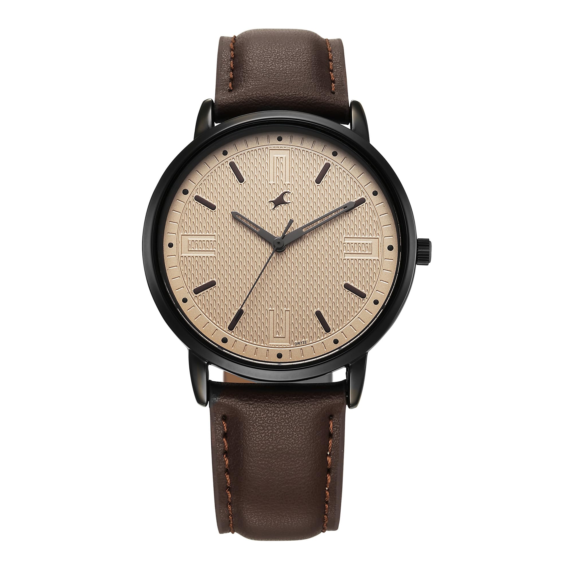 Stunners X Special Edition Quartz Beige Dial Leather Analog Watch for Men-image-7