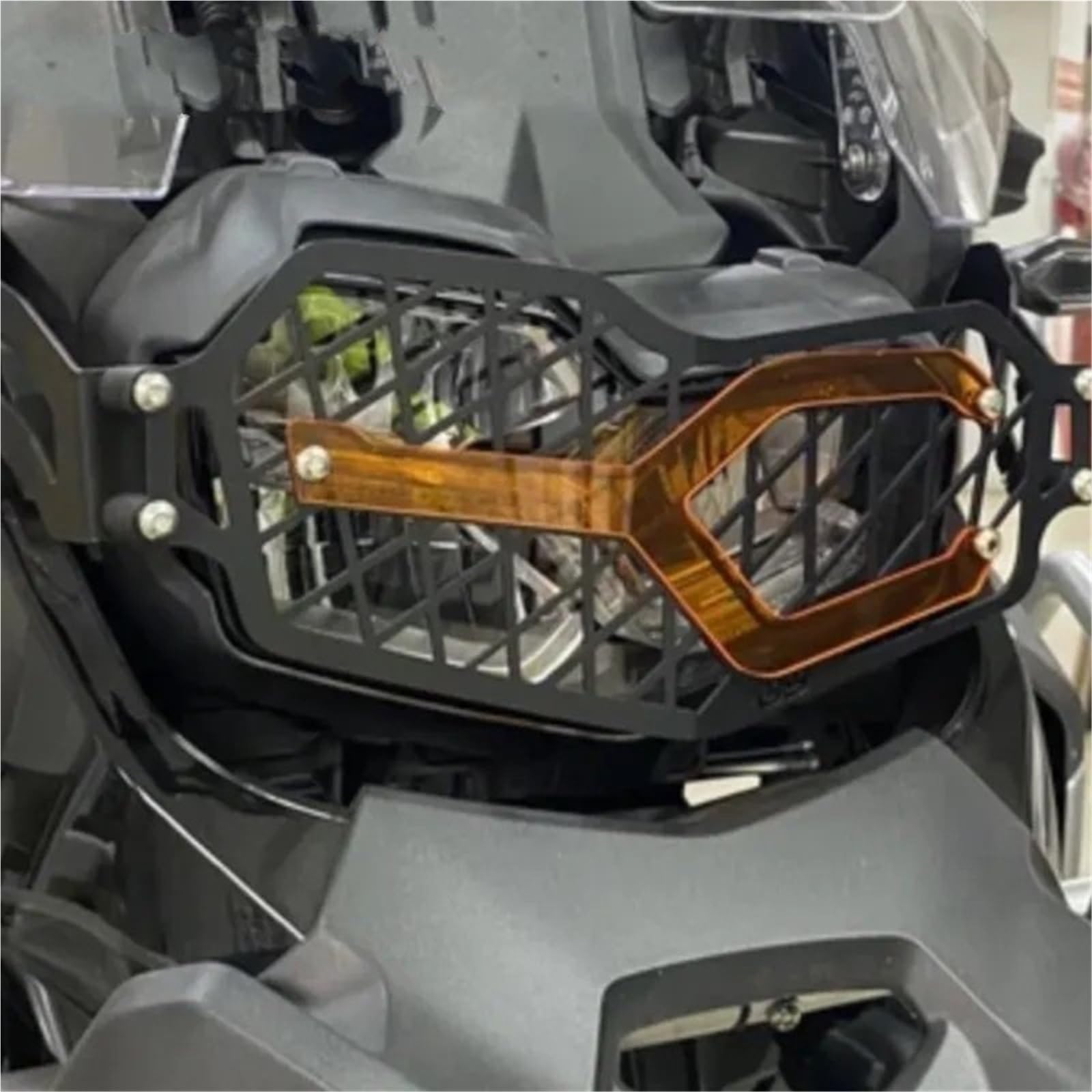 Osłona Lampy Akcesoria motocyklowe Osłona reflektora pasująca do BMW F800GS GS800 2024 2025 Osłona uchwytu reflektora(Orange)