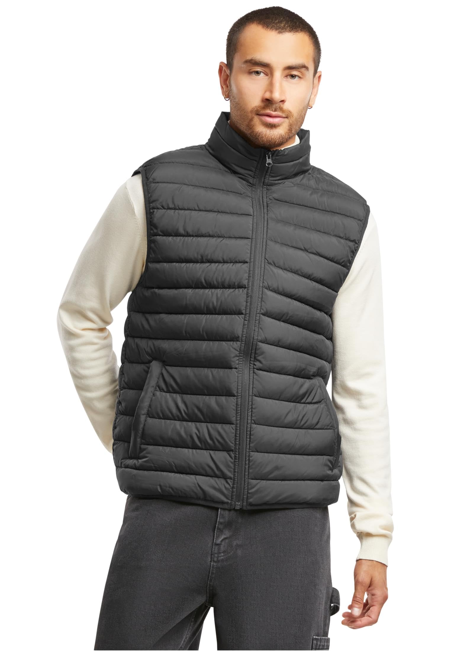 Urban Classics Men's Tb7011-basic Light Weigh Vest, black, L