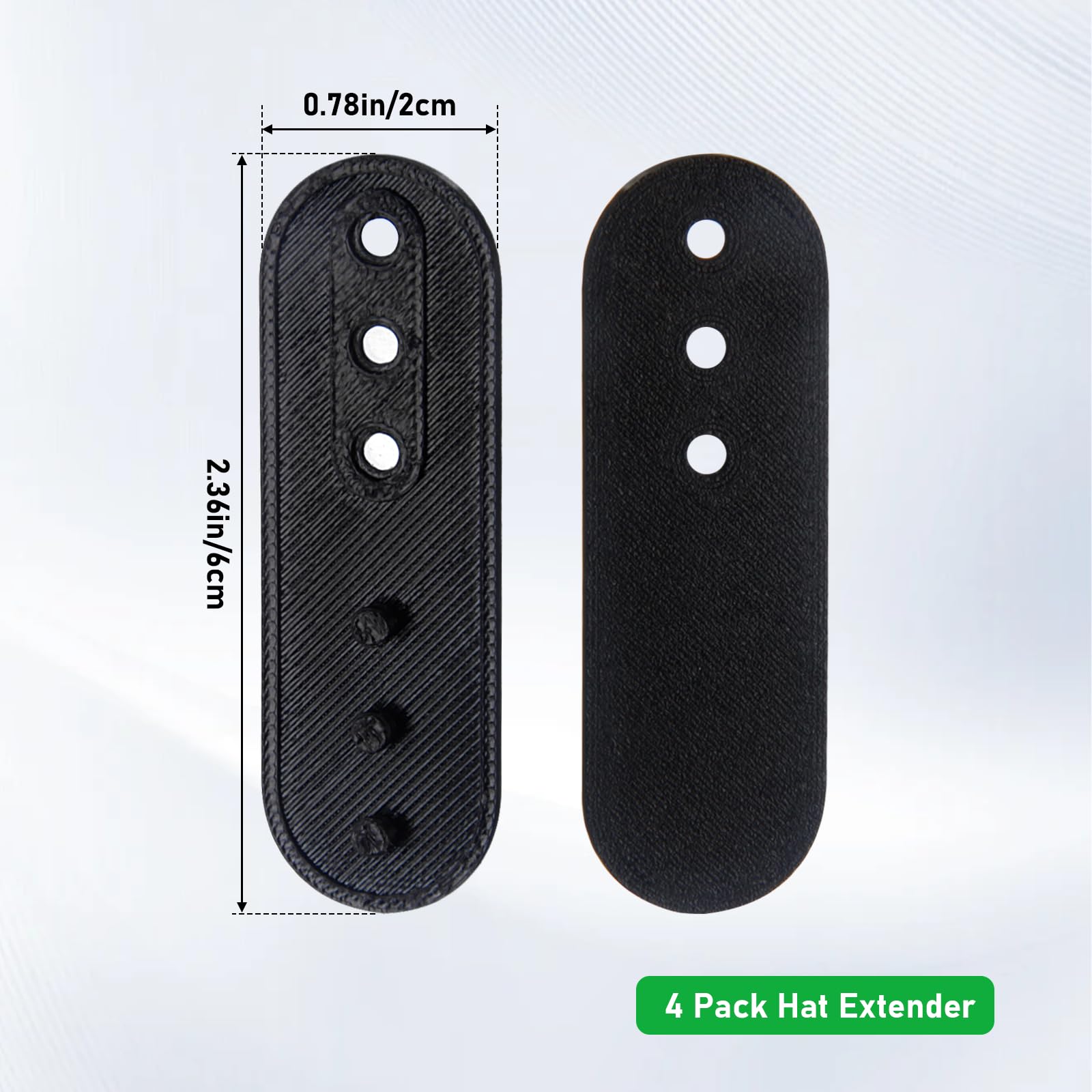 4 Pack Hat Snapback Extender, Adjustable Half-Size Fit for Fitted Caps and Baseball Hats Add Size and Comfort