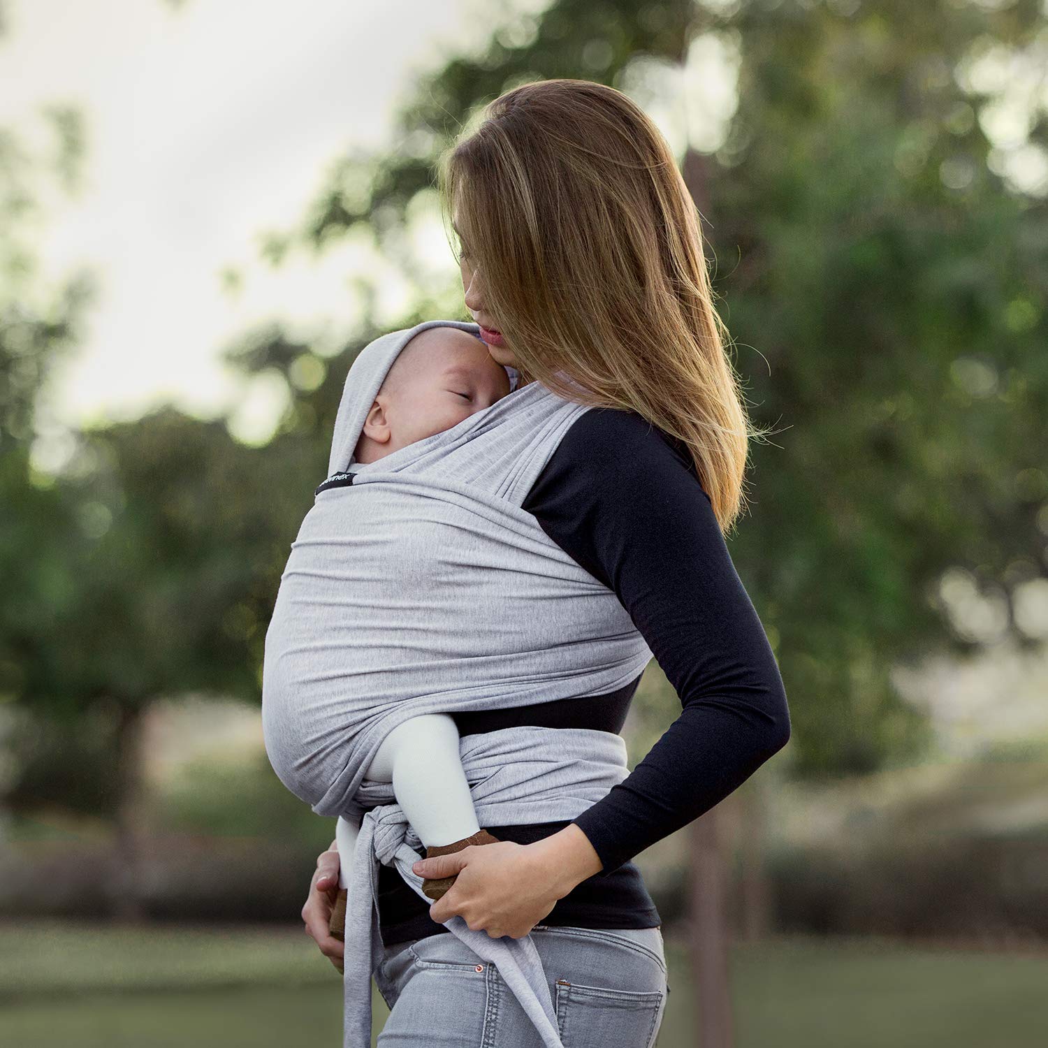 Suavinex 400870 Baby Wrap Fascia Portabebè Elastica - Grigio