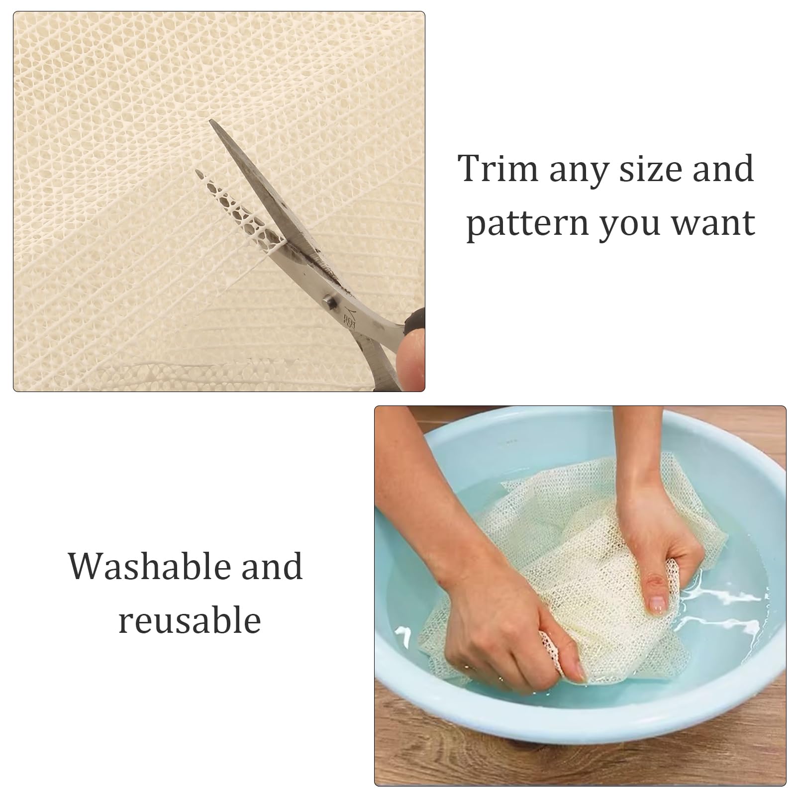 Retina Antiscivolo Per Tappeti 150x200cm - Tagliabile, Lavabile, Per Interni Ed Esterni - Foto 11