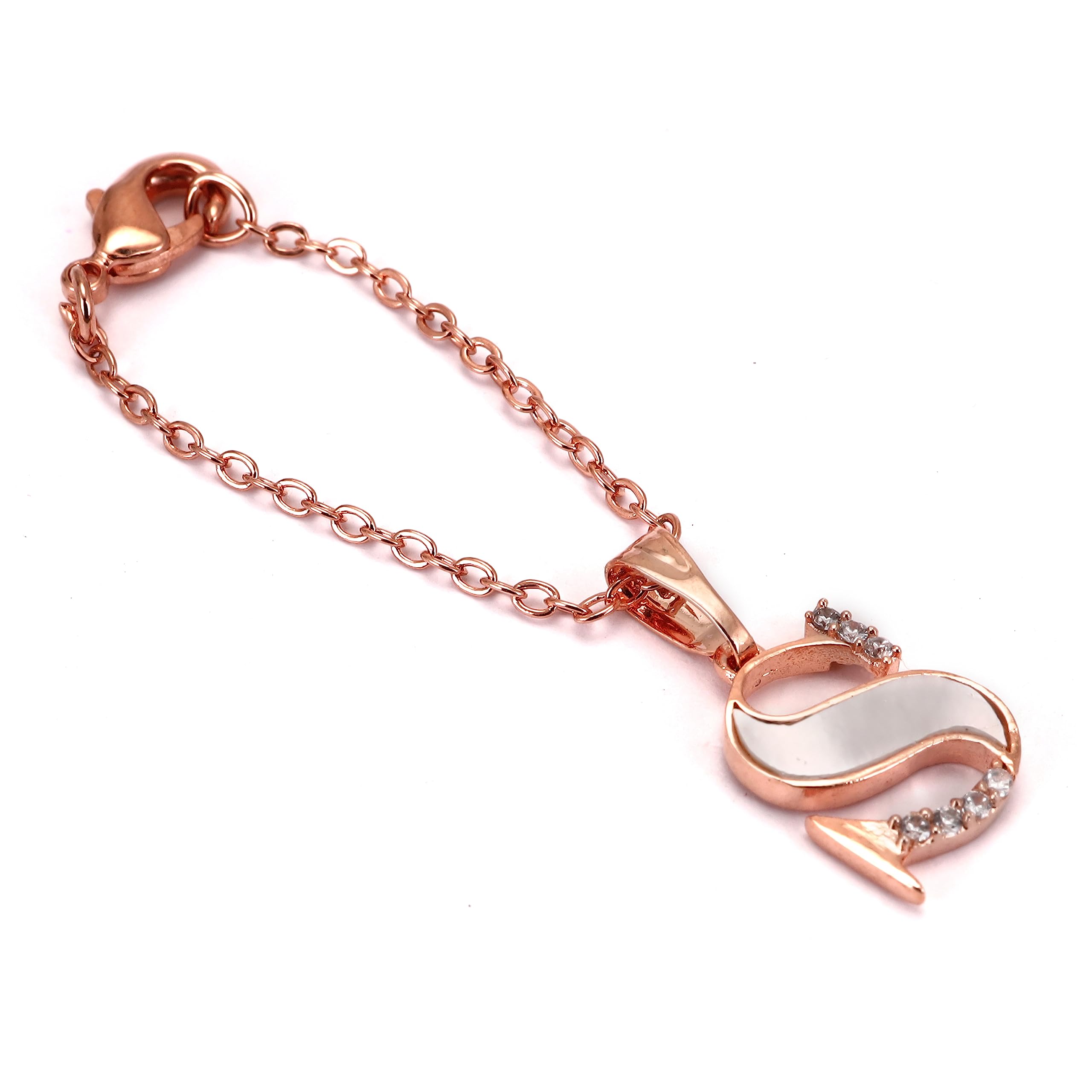 PowerGenX RoseGold Watch Charms With Mother Of Pearl And AD Stones Of Letter S (B0CBS3GT1N) Amazon Price History, Amazon Price Tracker