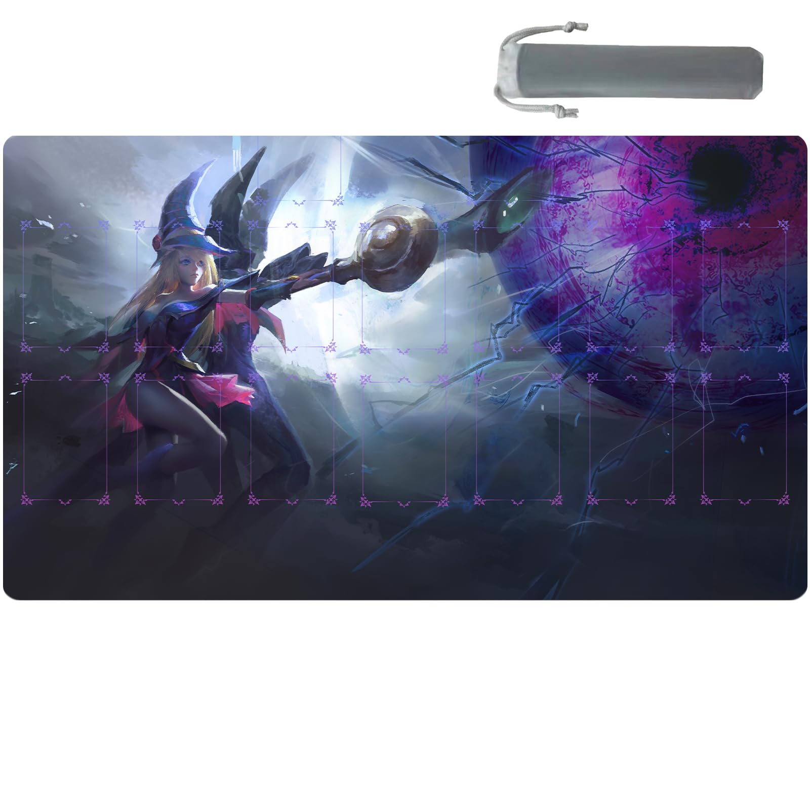 sabermasterygo playmat Duel Mat Gaming Competition Pad Mat Card Binder Deck 23.6x13.7in (9)