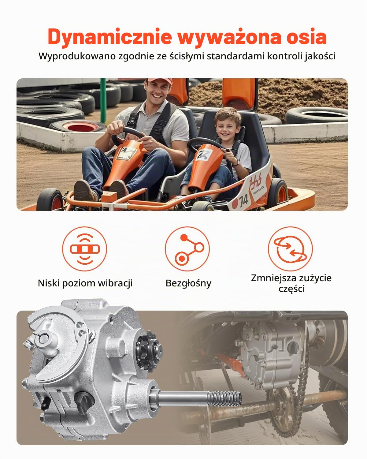 VEVOR Sprzęgło przekładni silnika 2-7 HP 2300 obr./min z 3 trybami zmiany biegów wału dynamicznego, sprzęgło szybkiej zmiany biegów dla kart, UTV, sprzęgło silnika