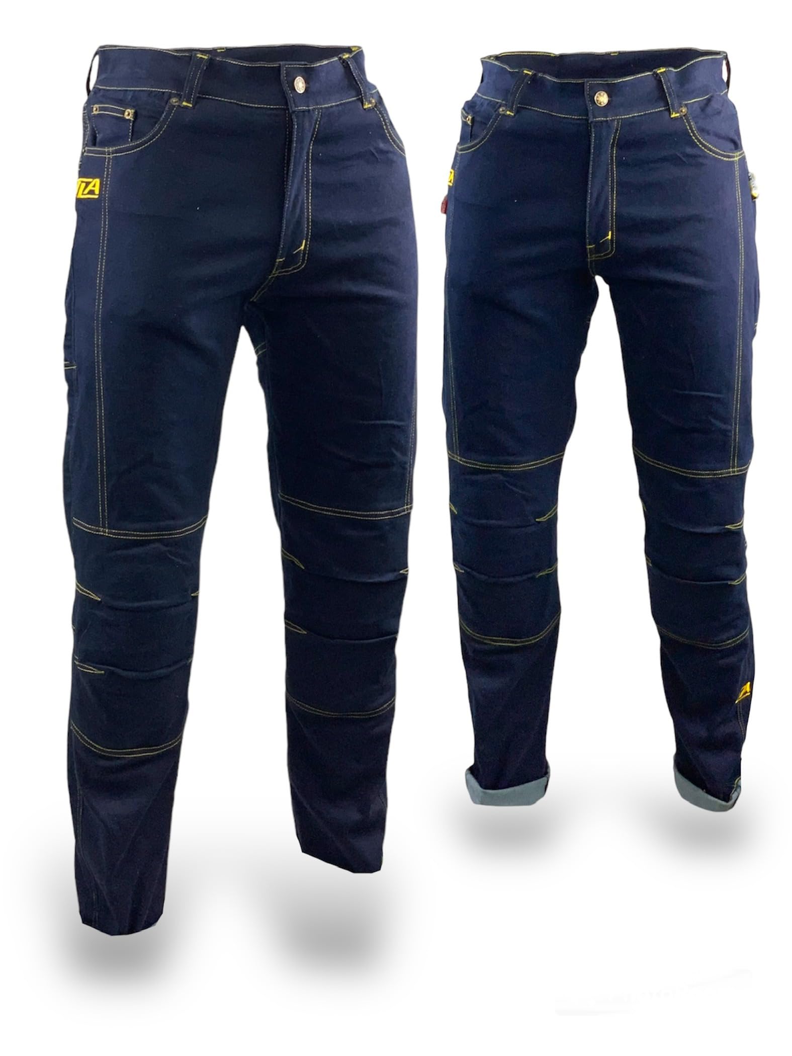 TLA KP024 Jean Moto Stretch Homme avec Protections CE | Pantalon Moto Jeans Renforcé | Pantalons Jeans Moto et Scooter | Vêtements de Moto
