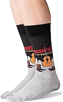 Vista 2 de Hot Sox Men's Fun Famous Paintings Crew Socks-1 Pair Pack-Cool & Artistic Gifts
