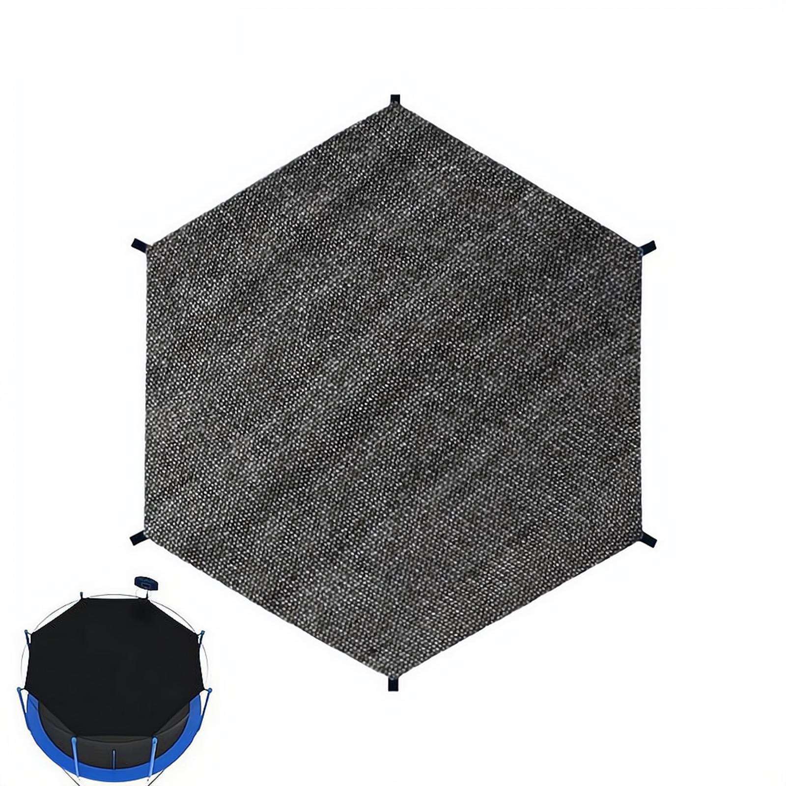 Trampoline Shade Cover, Round Trampoline Cover Canopy Top, UV Resistant Waterproof Tear Resistant, Easy to Install,for Backyard Playground Summer Parties