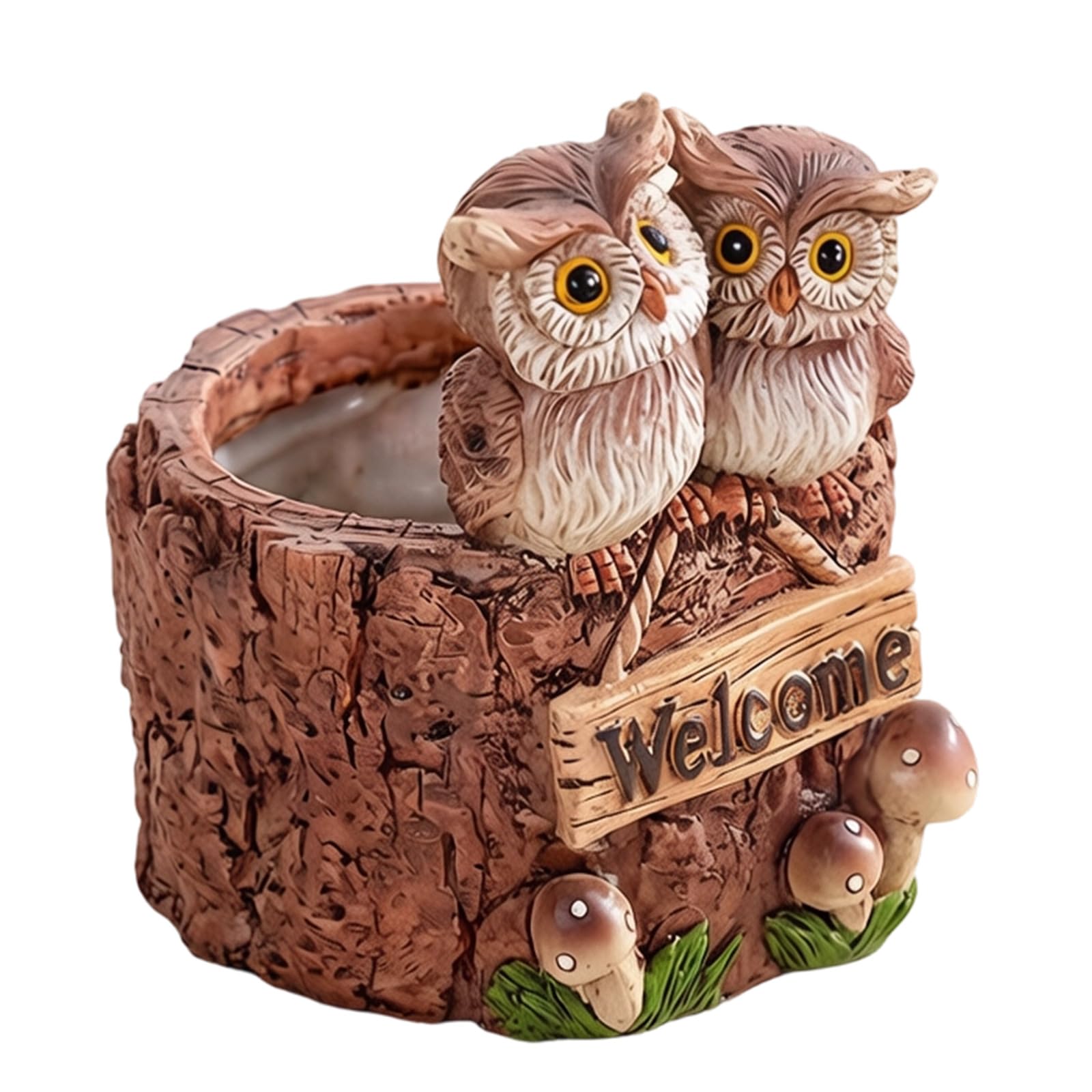 Qcbuegof Artistic Resin Succulents Planter with Fun Animal Shape Resins Planter Suitable for Succulents Arrangements Animal Molded Flower Container