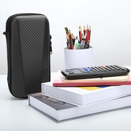 Miniatura 5 de Funda para calculadora gráfica para Texas Instruments TI-84 Plus CETI-83 Plus CETI-84 PlusCasio fx-9750GII, caja de almacenamiento con bolsillo con