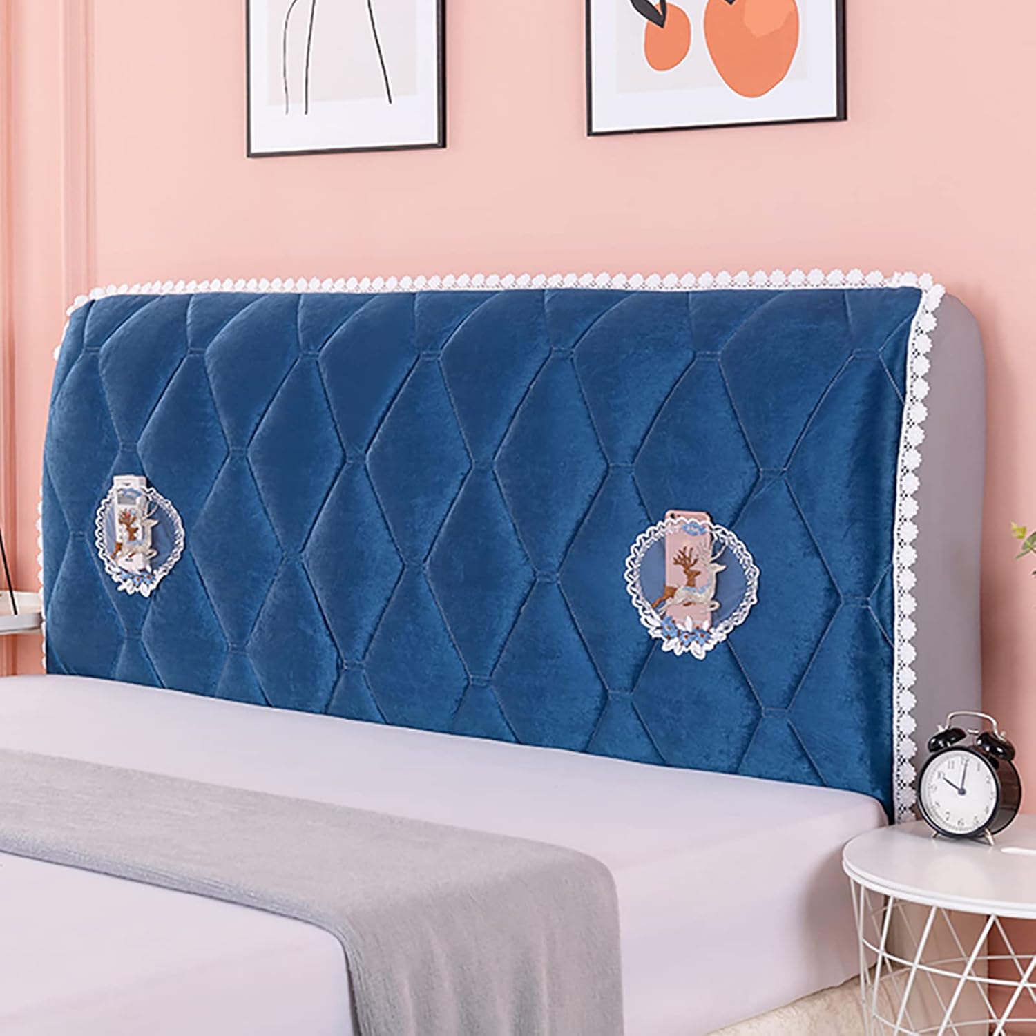 Stretch Headboards Cover Slipcover Backrest Cover, All-Inclusive Bed Headboard Slipcover Protector,Thicken Headboard Cover,for Bedroom Decoration(120/150/180/200/220 cm)