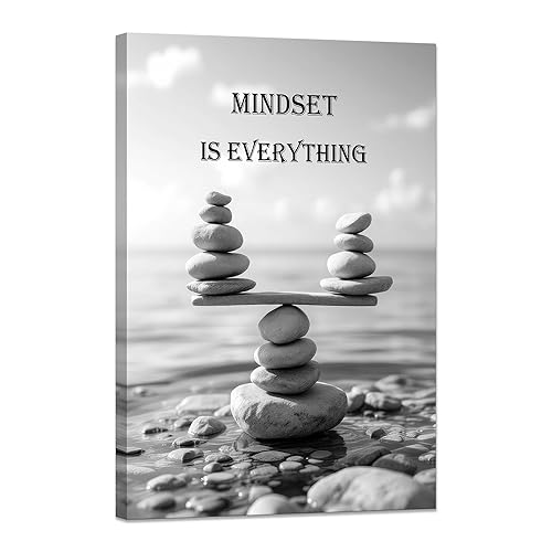 YIOZHAOFH Mindset Wall Art for Zen Office Inspirational Pictures Wall