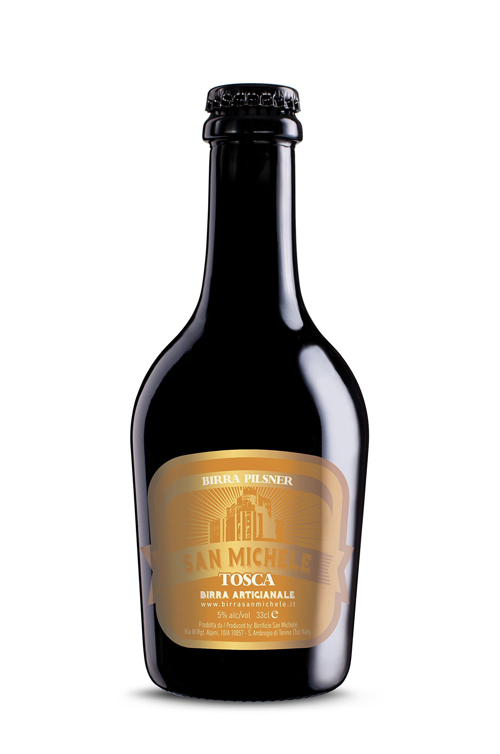 Birra Artigianale San Michele "Tosca" - Stile Pilsner Senza Glutine - alc. 5% Scatola 12x0,33L.