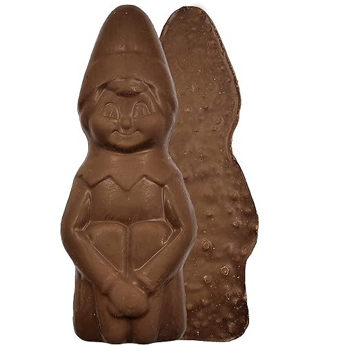 Miniatura 2 de Fruidles Grandes golosinas navideñas de chocolate de elfo en el estante, chocolate con leche sólido y suave, rellenos para bolsas de fiesta,