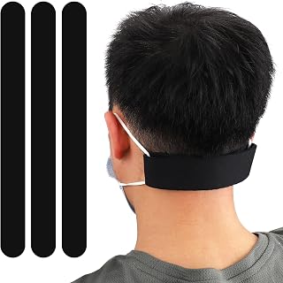 Neoprene Face Mask Ear Savers, Comfortable Mask Extender for Relief Ear Pain, Cute Mask Extender Strap, Adjustable Reusable Lightweight Mask Holder with Magic Hook Tape for Teens & Adult.