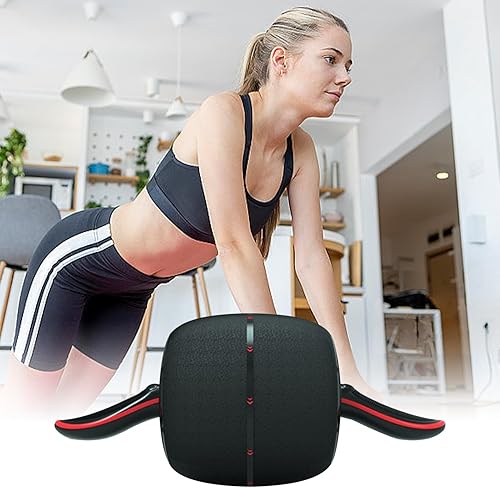 Miniatura 2 de Rueda de rodillo de abdominales, ejercicio abdominal, entrenador de núcleo, equipo de entrenamiento de rebote automático para fortalecer los