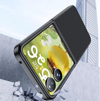 Case Compatible with Xiaomi Mix Flip 2, Anti Scratch Ultra-thin Hard PC Protective Case, Carbon Fiber Texture Cover-Gold