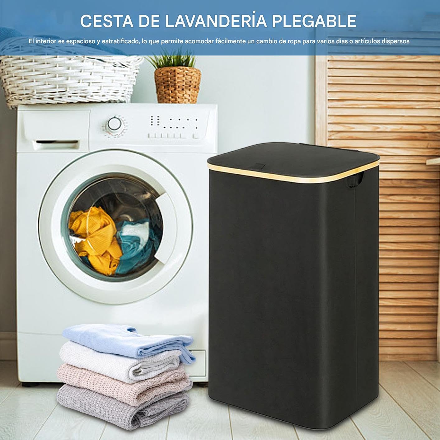 Cestino Portabucato per la Biancheria Grande Cesto Pieghevole per | Cesto Pieghevole Per Il Bucato Per Bagno Appartamento Camera Asilo Guardaroba Camera da Stanza
