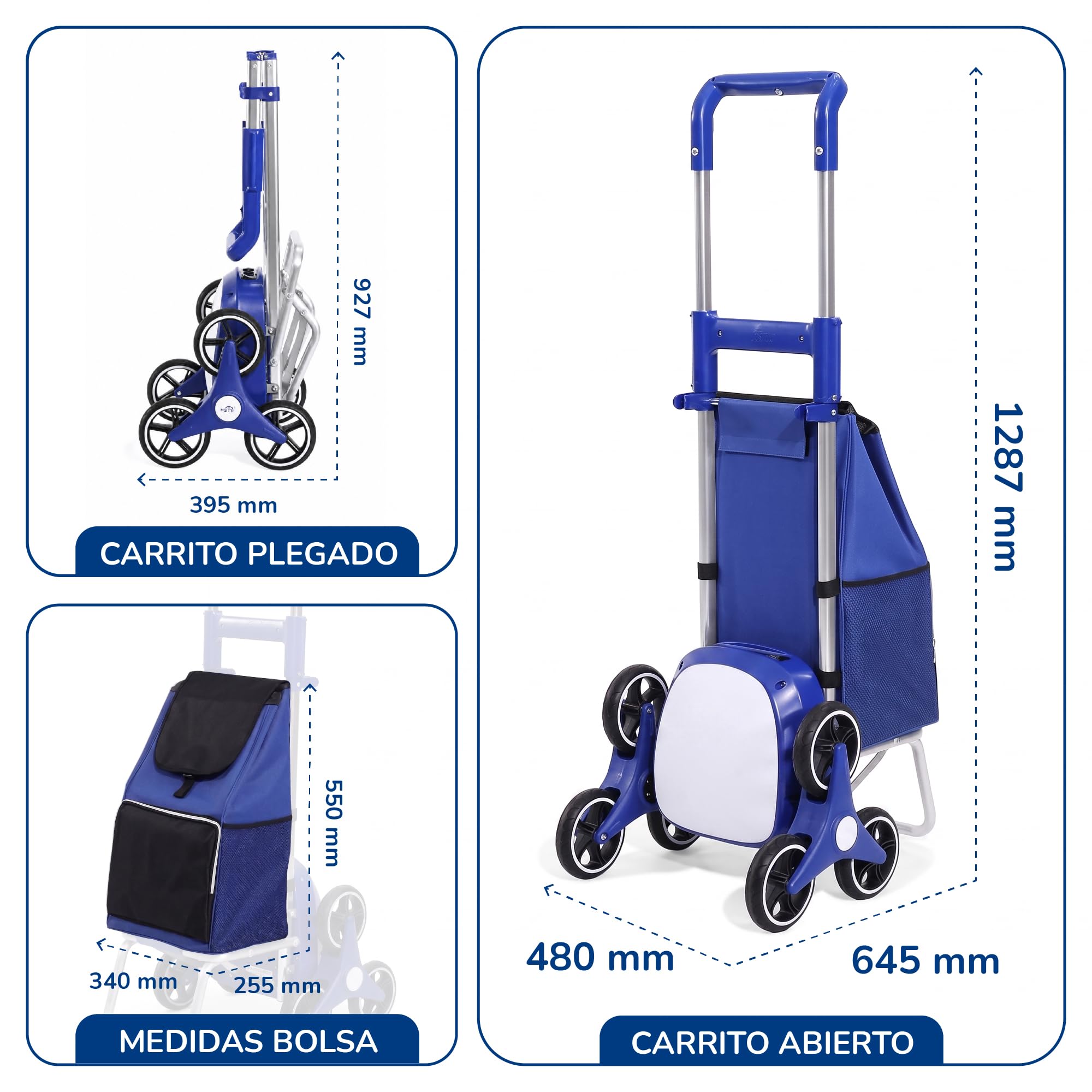 Carro de Compra Eléctrico para Subir Escaleras