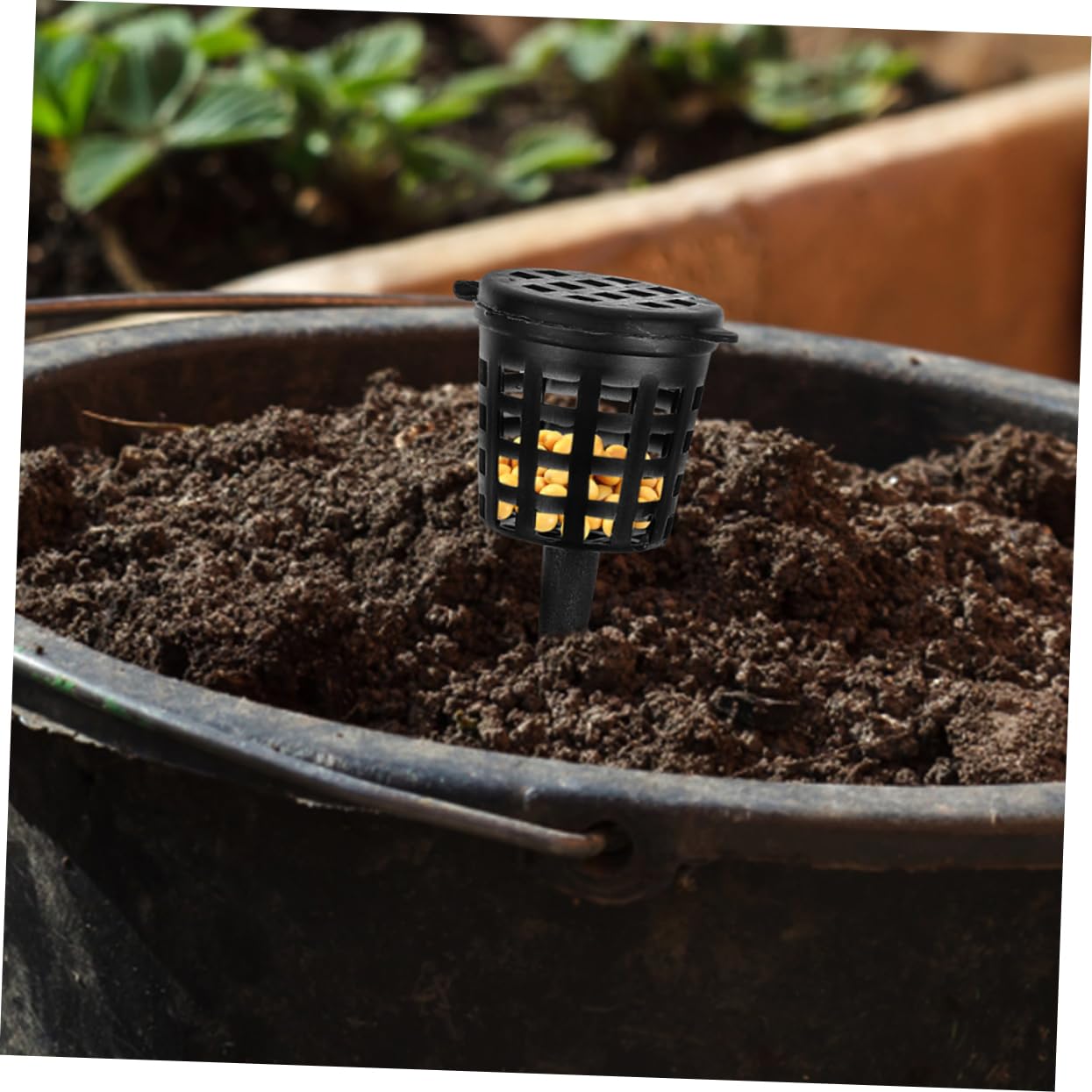 Yardwe 3 Juegos Fertilizante De Loto De Agua Red De Fertilizante Canasta De Bonsai Canasta De s Para Plantas Malla De El Plastico Black 100 Uds * 3