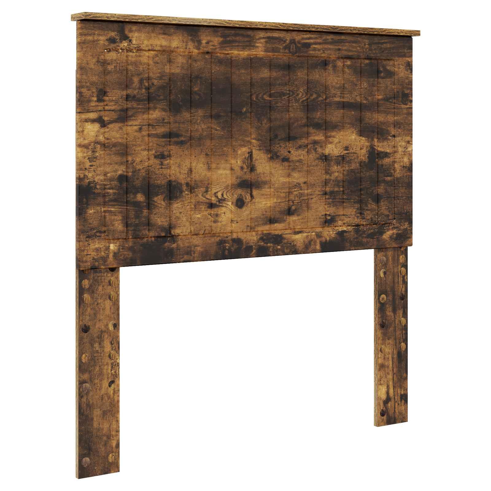 vidaXL Headboard with Headboard Smoked Oak 90 cm Engineered wood, Stylish Bedroom Accents, Contemporary Design, Modern Durability, Ergonomic Headboard, Comfortable Sleep Sanctuary