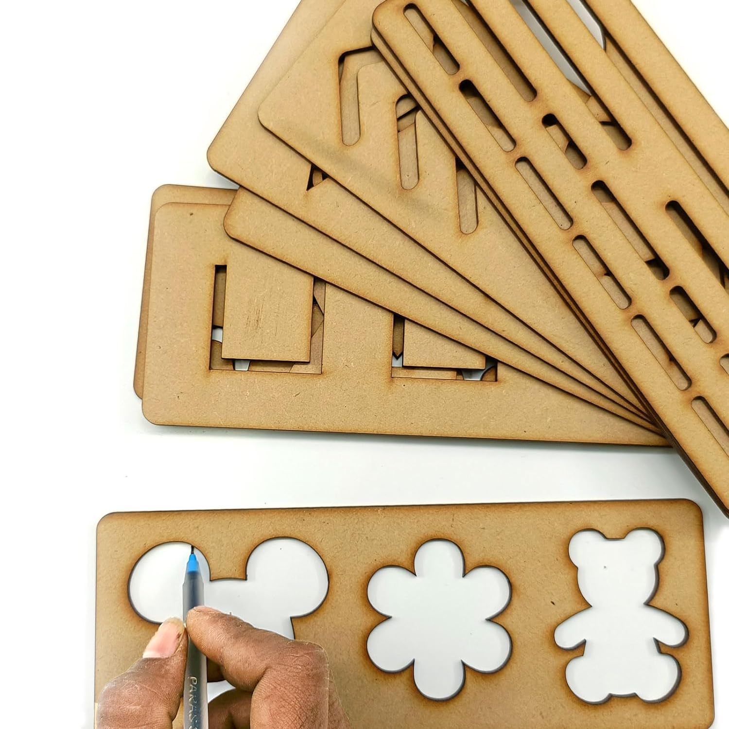 Curious Button Wooden Line Tracing Board Prewriting Tracing Tiles a Set of 12 Tracing Tiles Montessori Learning Resources for Pre Writing Skills Development and Motor Skills Enhancement (B0D6KBVT2P) Amazon Price History, Amazon Price Tracker