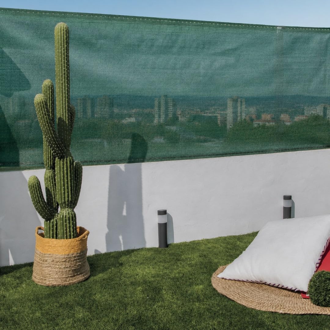 Nortene Malla Ocultacion Recynet Basic 70 gr Verde Anti-UV Polietileno 2X50 M