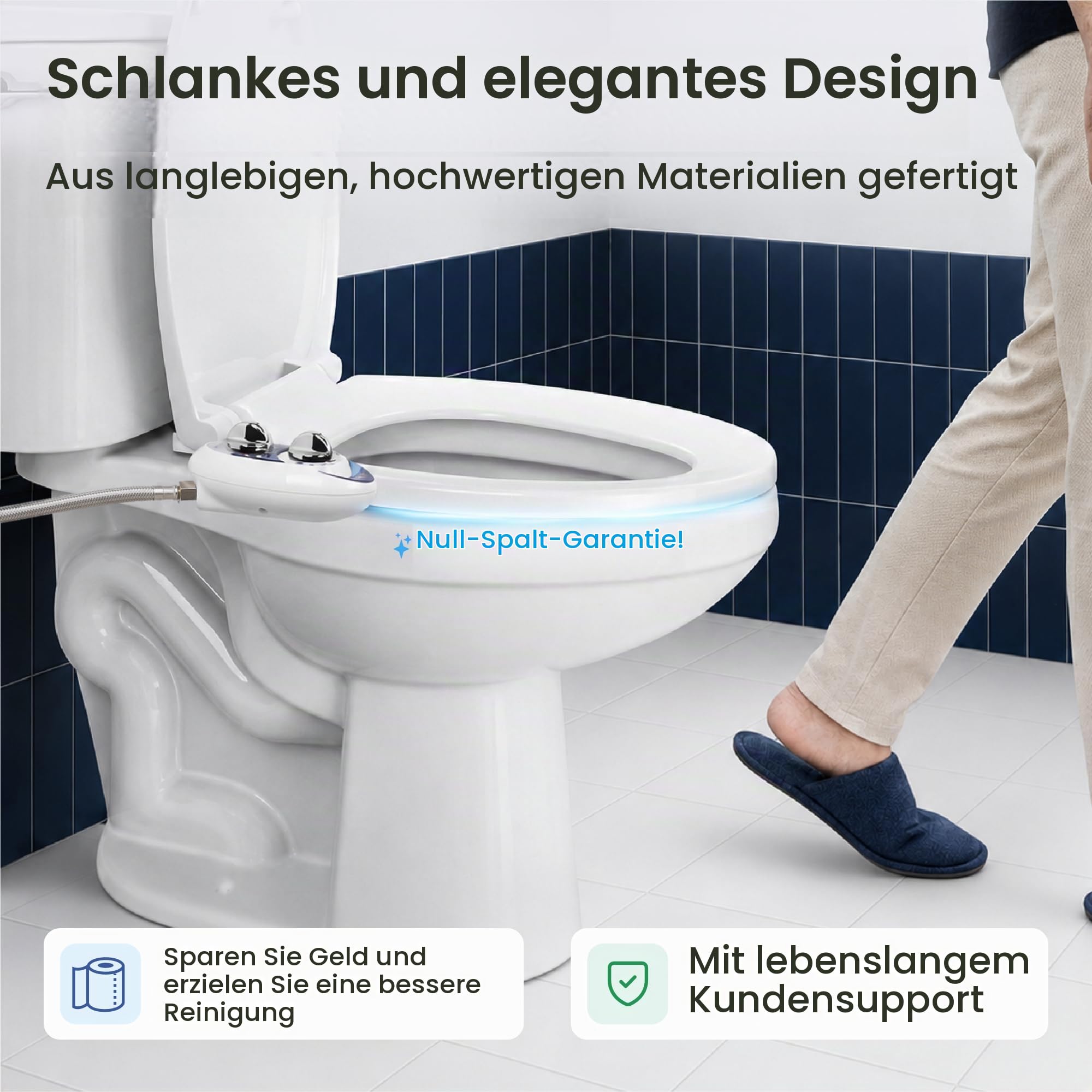 LUXE Bidet Neo 120 white BidetNeo120sww Bidet, Weiß, 17 x 10 x 3 inches