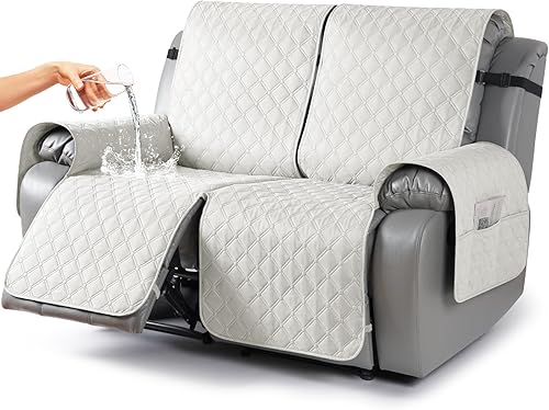 Miniatura 59 de TAOCOCO Fundas reclinables 100% impermeables, fundas de sofá reclinable con correas para las piernas, funda de sofá reclinable reversible para silla