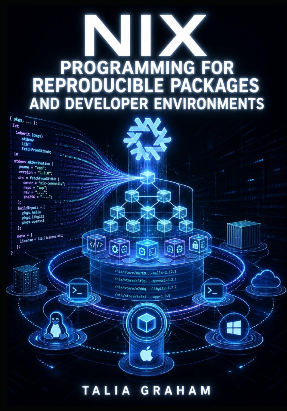 NIX PROGRAMMING FOR REPRODUCIBLE PACKAGES AND DEVELOPER ENVIRONMENTS: Write Nix Expressions, Build Derivations, Manage Flakes, and Create Reliable Cross System Workflows