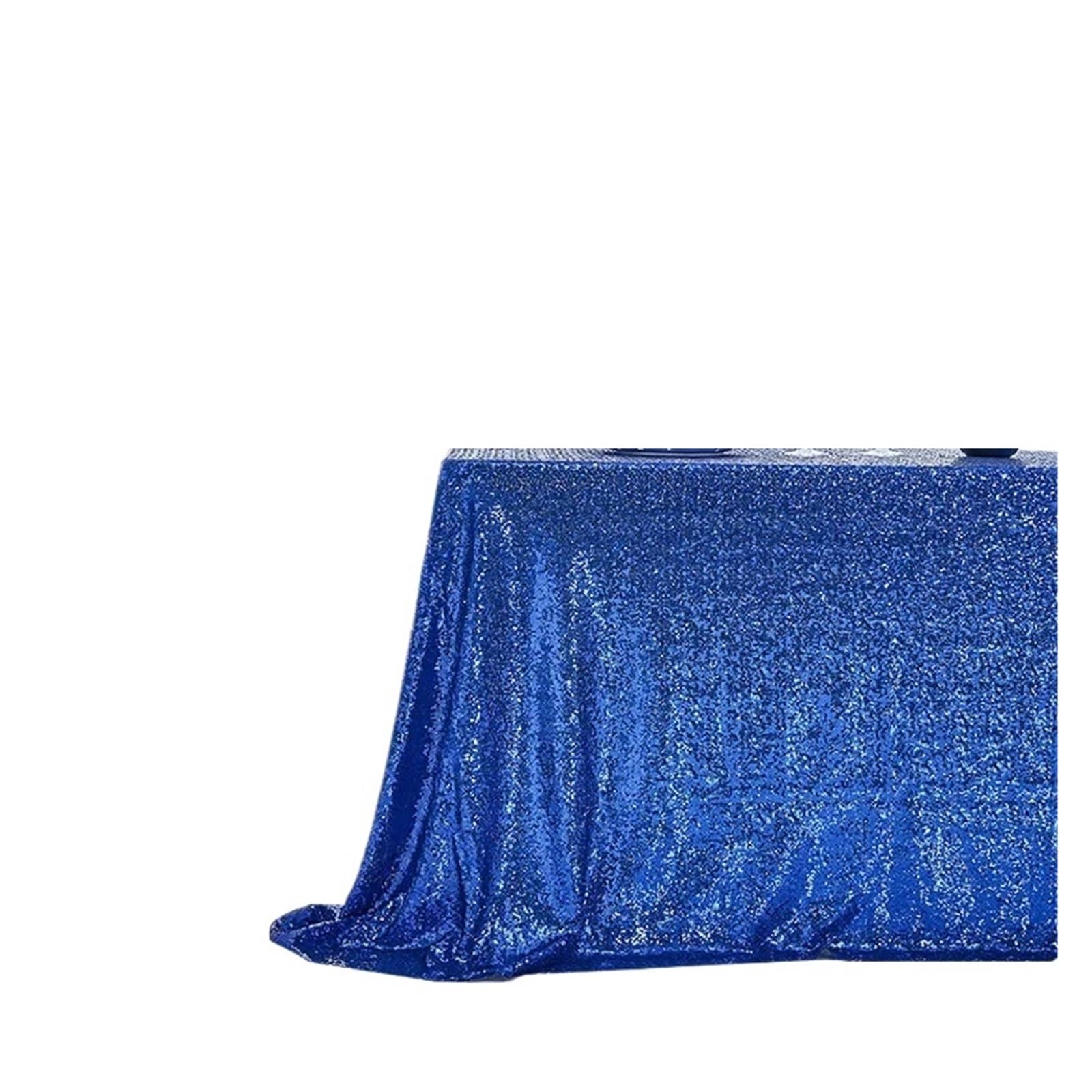 L6NqIAG Sequin Tablecloth Sequin Tablecloth Sparkle Cloth Rectangle Table Cover for Wedding Party Cake Banquet Decorations(Blue,140X180cm 1pc)