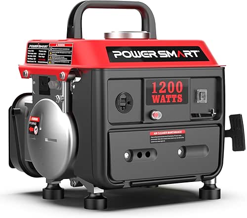 PowerSmart 1200-Watt Portable Generator with Super Quiet, Ultralight for Camping