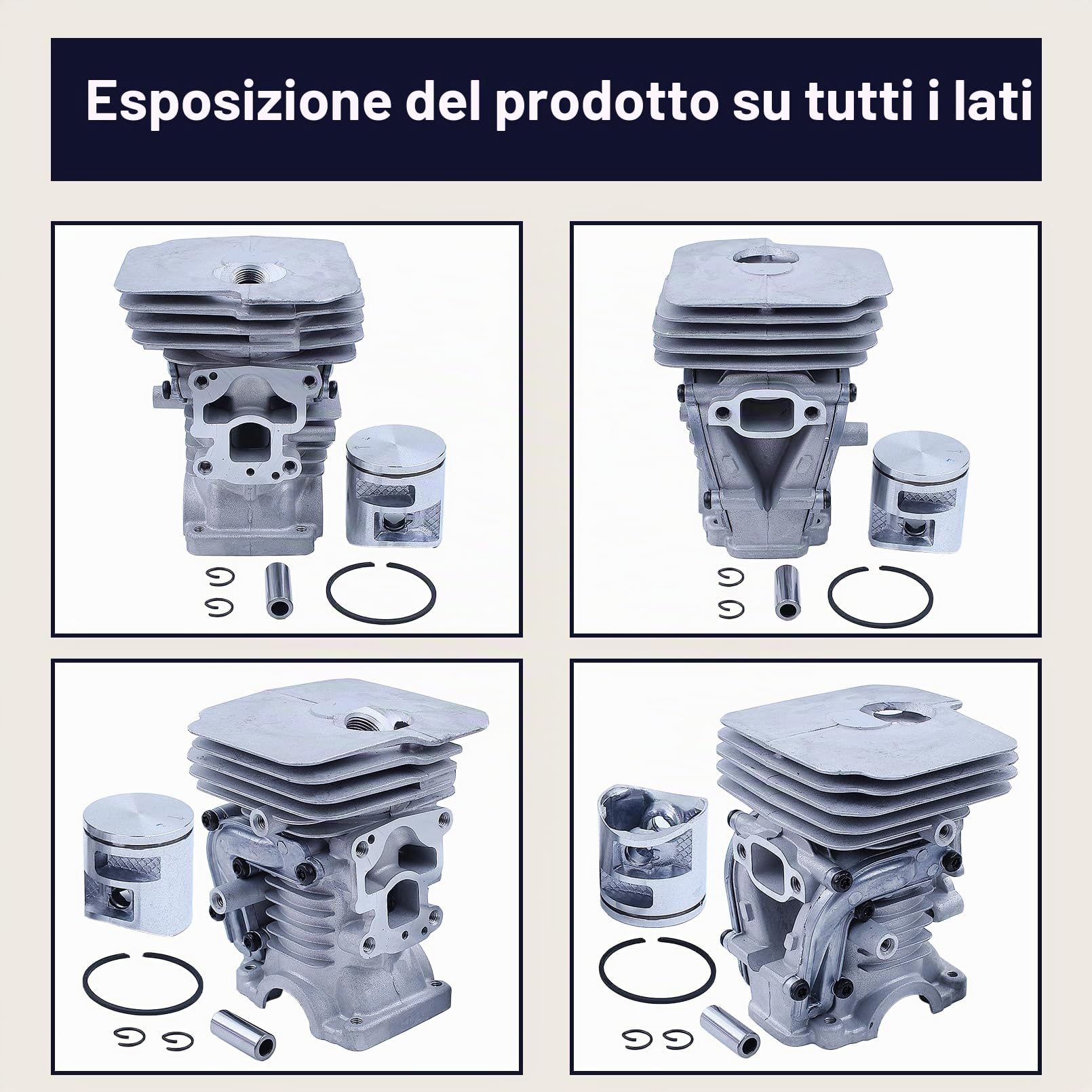 Kit pistone cilindro per Husqvarna 435 440E 135 140 Jonsered CS2240 motosega 504735101 Guarnizione Cilindro Guarnizione Carburatore Candele