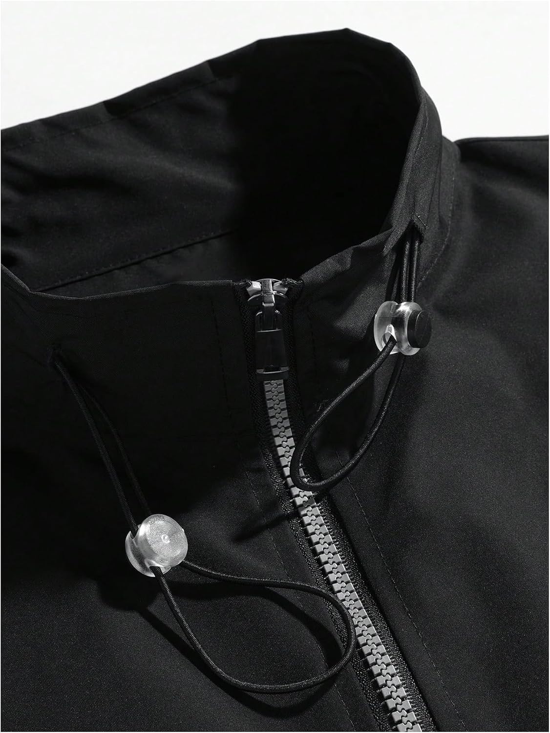 VIPWOLF Men's Zip Up Windbreaker Jacket Color Block Baggy Light Jackets
