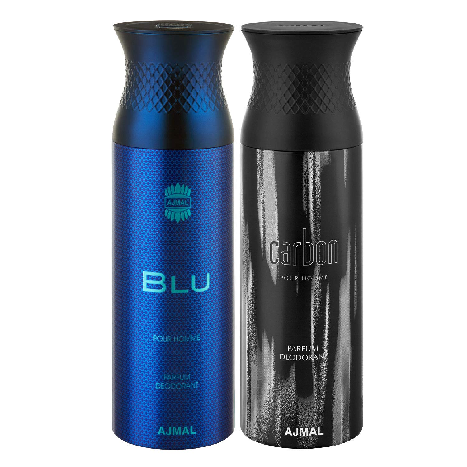 AJMAL Blu & Citrus Carbon Liquid Deodorants Gift For Men (200 Ml, Pack Of 2)