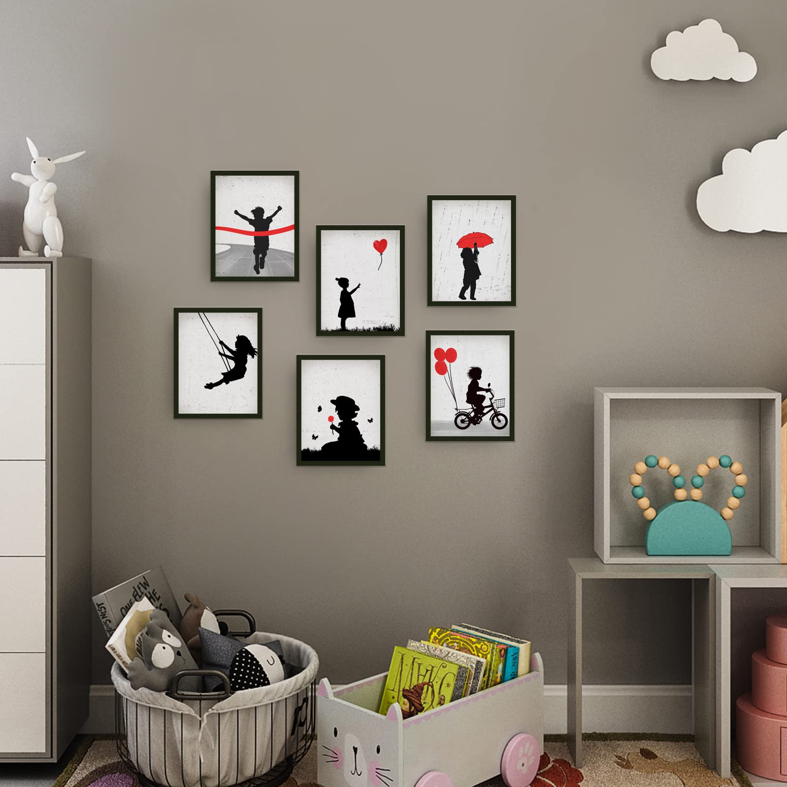 Amazon.co.jp: ORIGACH バンクシースタイル シルエット 子供用