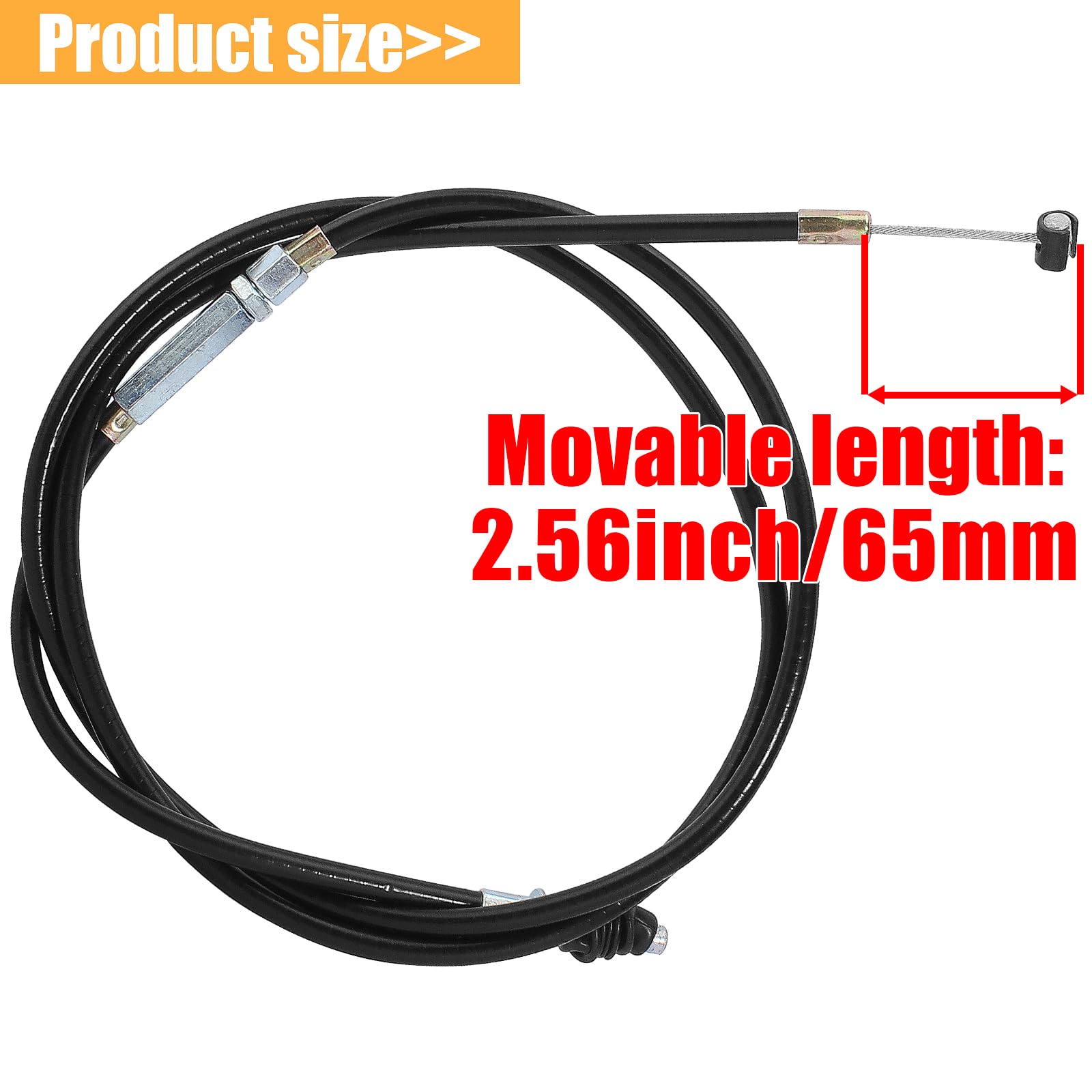 Cable de embrague ajustable negro de 50 pulgadas para 50 cc90 cc 110 cc 125 cc 140 cc 150 cc 200 cc 250 cc motocicleta ATV quad scooter Go Kart ciclomotor Pit Dirt Bike triciclo Buggy Apollo